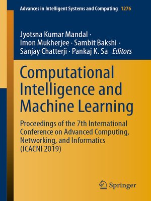 cover image of Computational Intelligence and Machine Learning